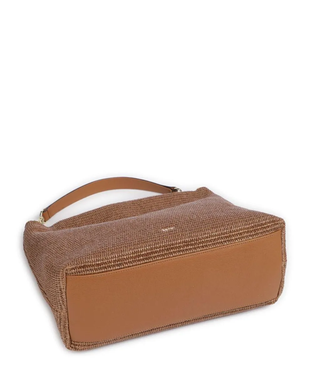 Raffia Kaia Hobo bag bast brown