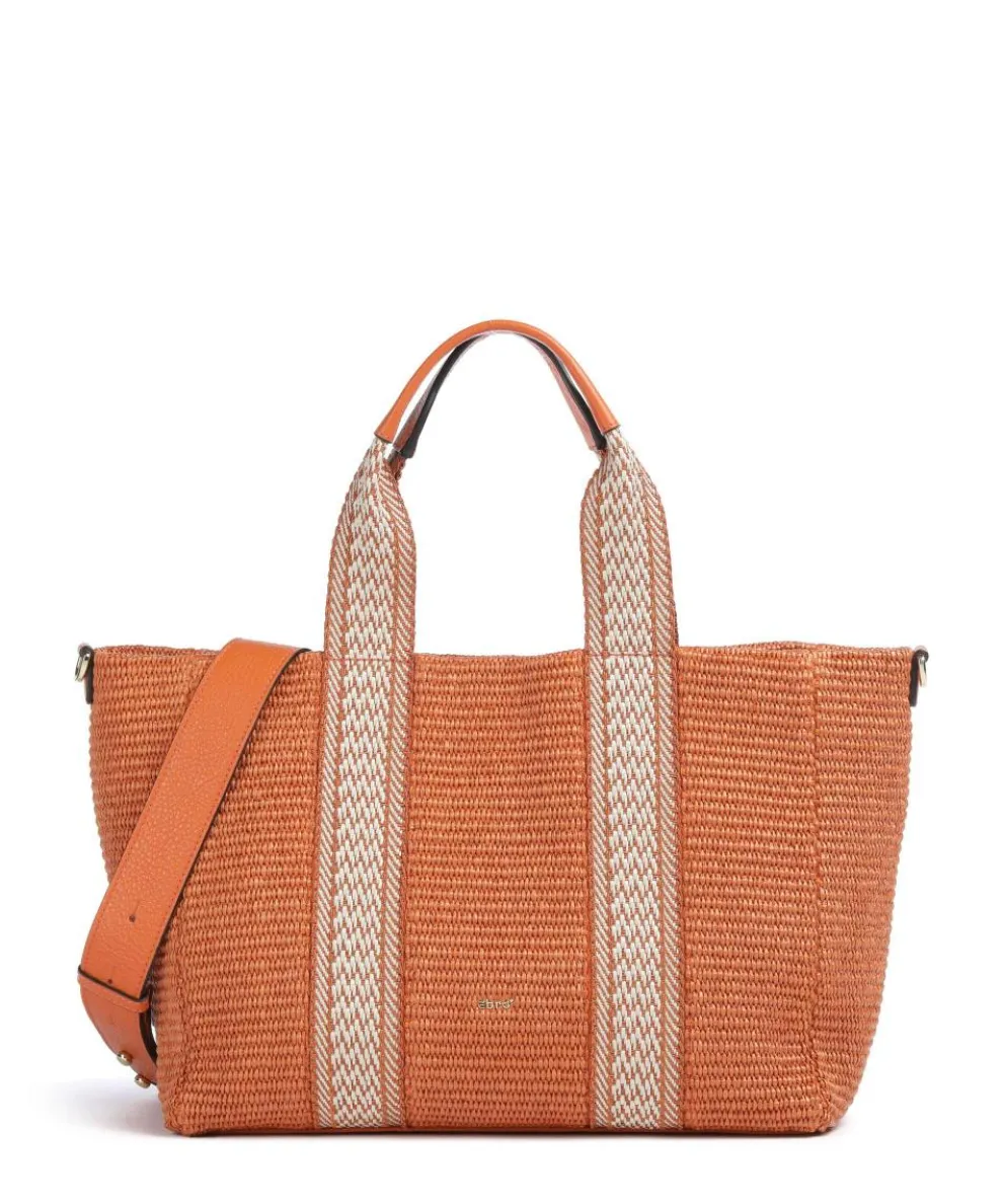 Raffia Kaia Tote bag bast orange