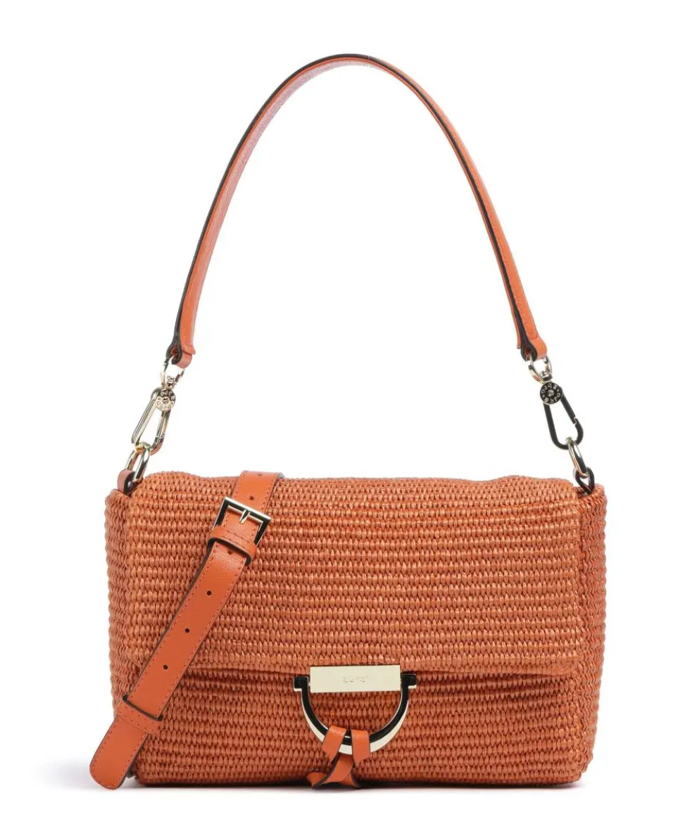 Raffia Temi Shoulder bag bast orange