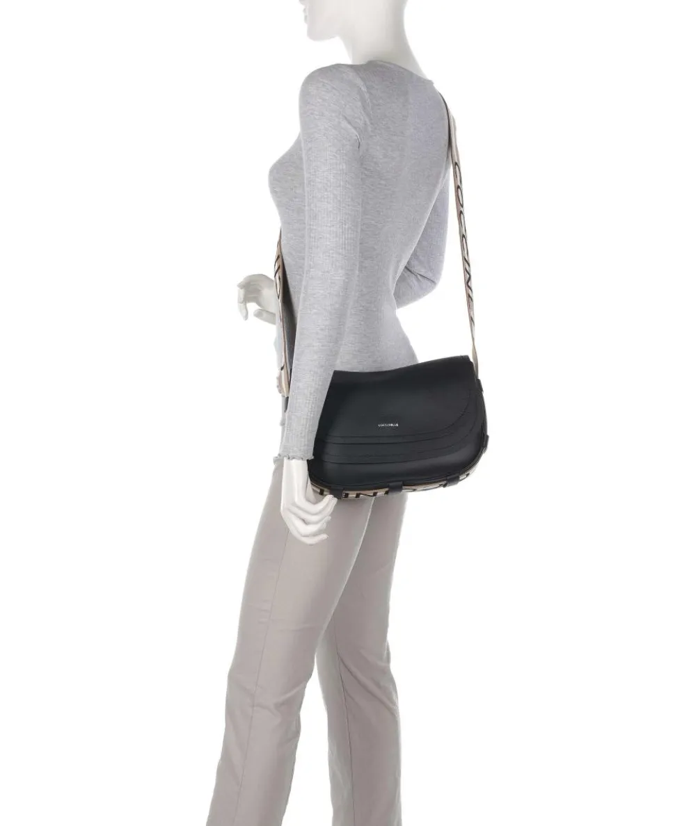 Raquel Shoulder bag grained leather black