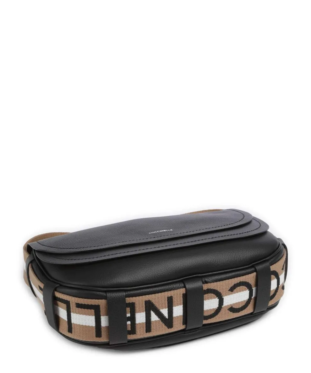 Raquel Shoulder bag grained leather black