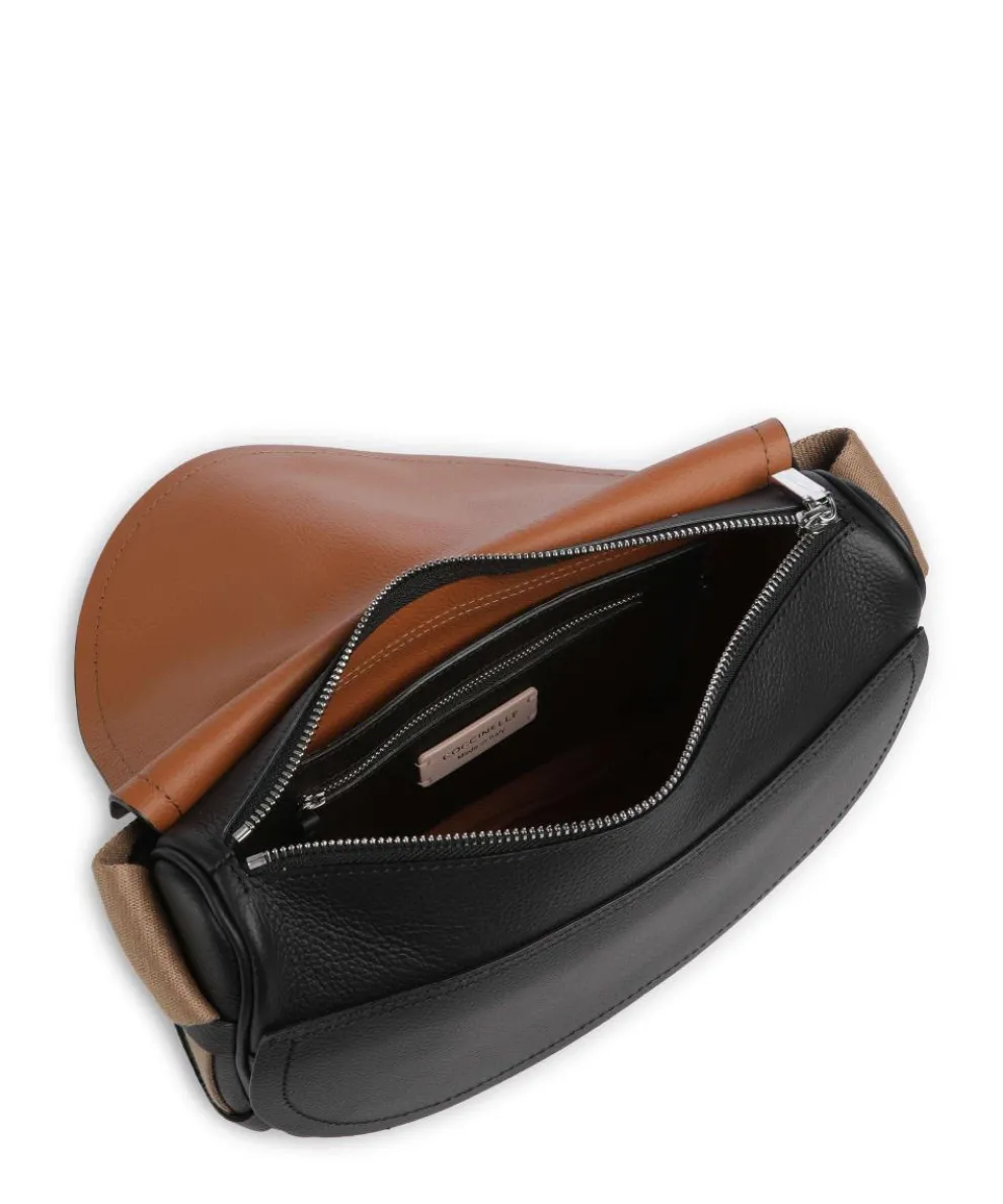 Raquel Shoulder bag grained leather black