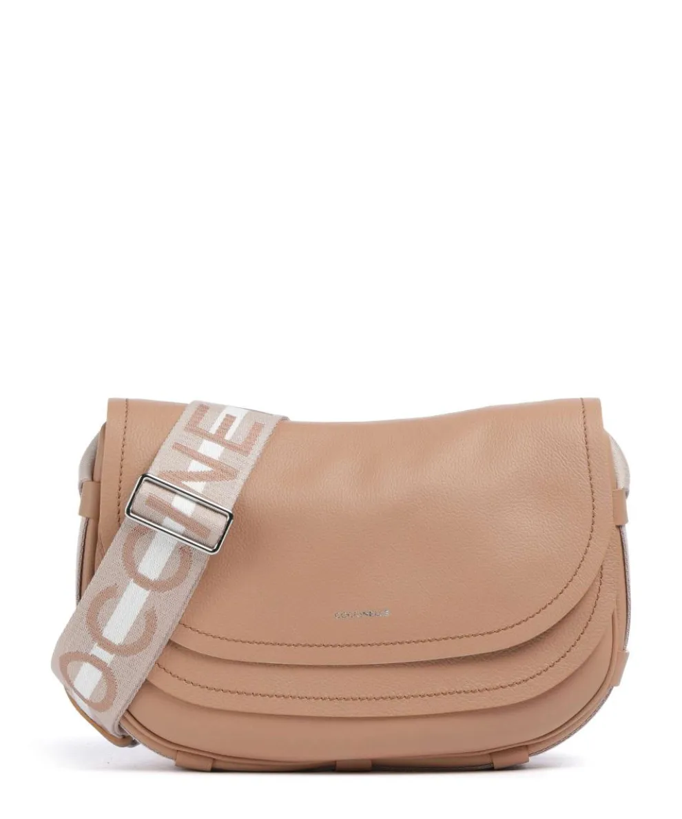 Raquel Shoulder bag grained leather light brown
