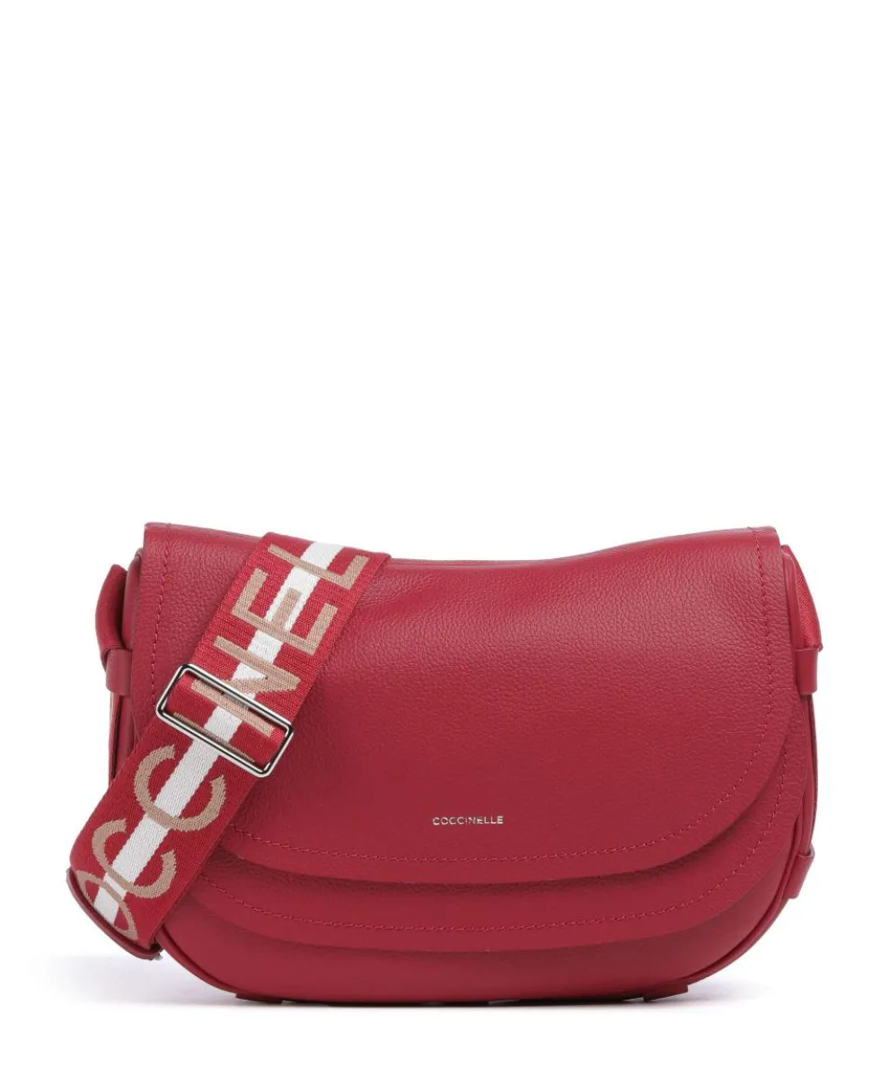Raquel Shoulder bag grained leather red