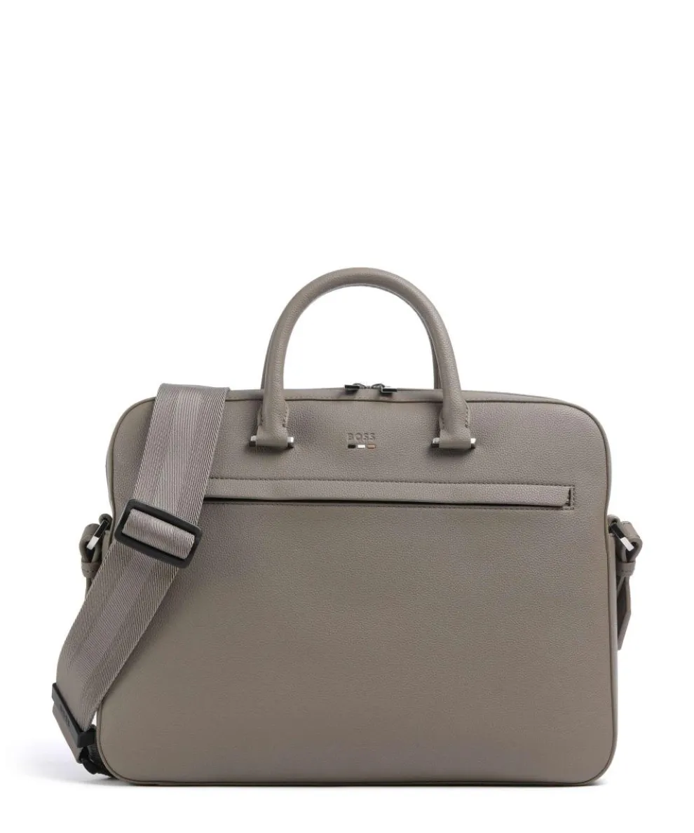 Ray Briefcase 14″ imitation leather taupe