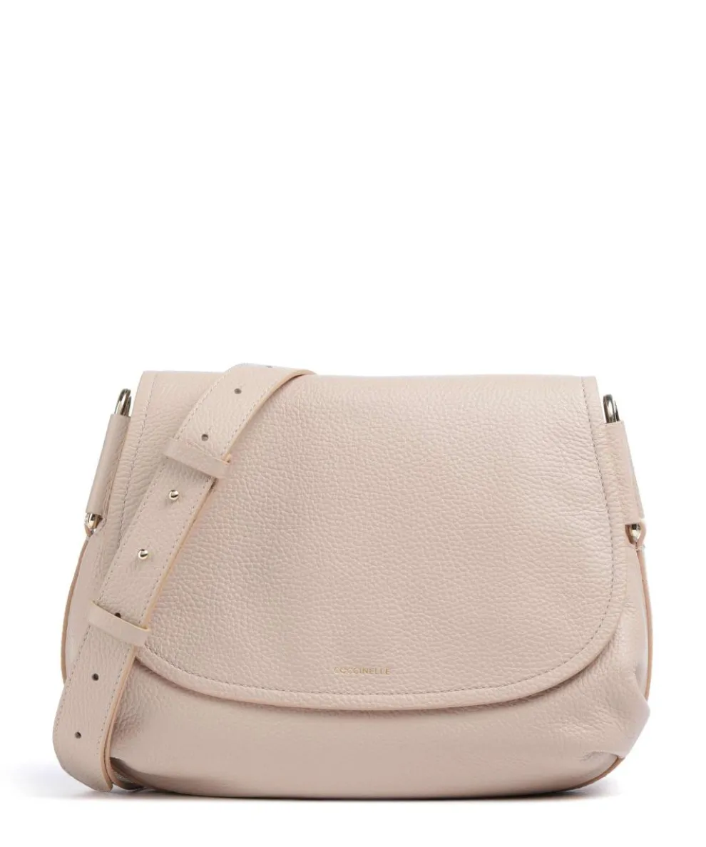 Rebekka Shoulder bag grained cow leather beige