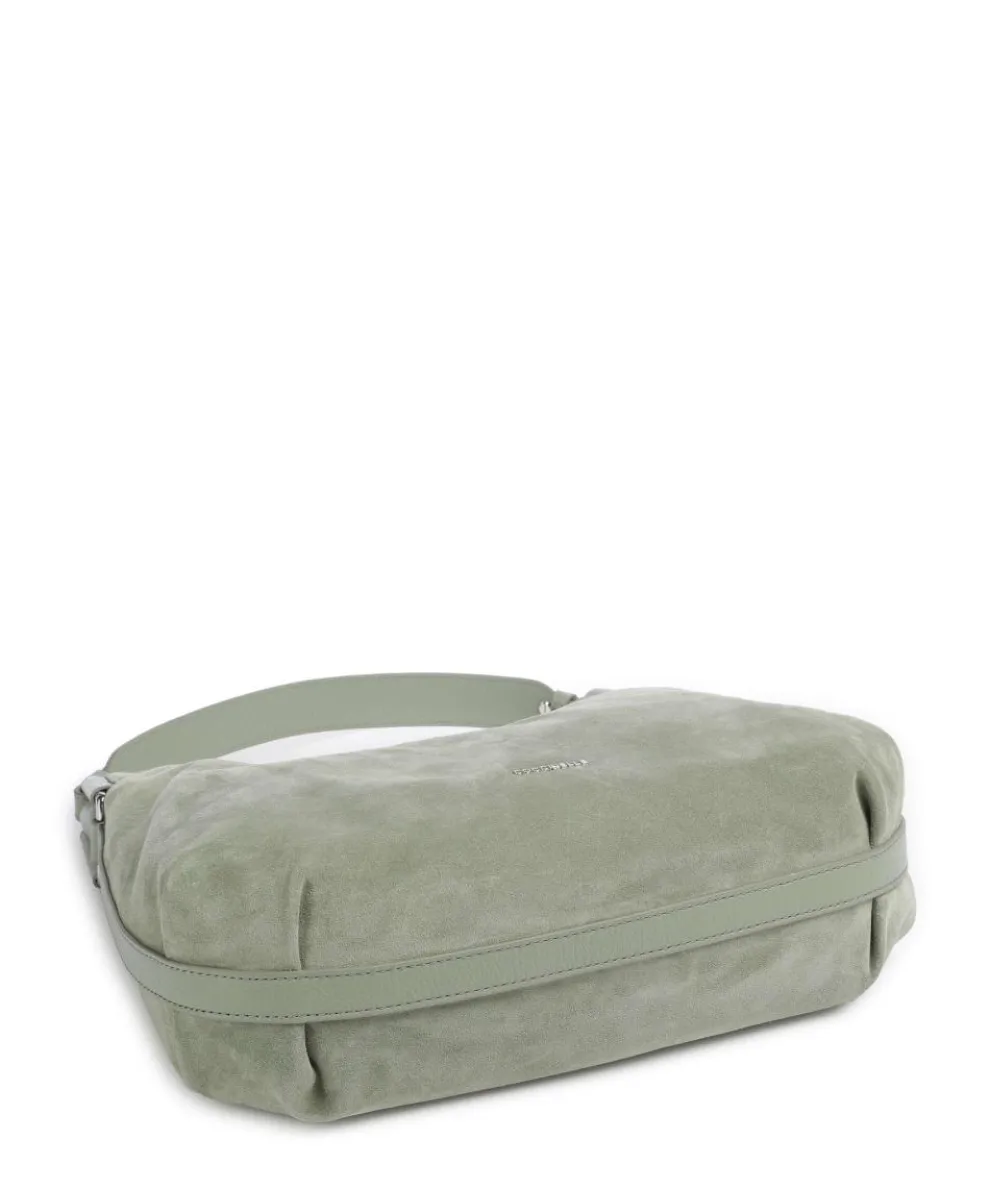 Rebekka Suede Hobo bag brushed cow leather greygreen