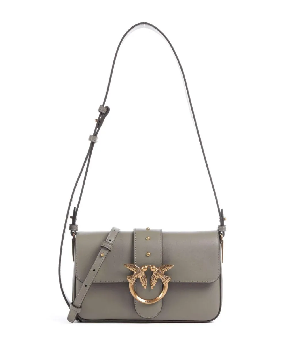 Love One Mini Slouchy Shoulder bag softly grained calfskin taupe