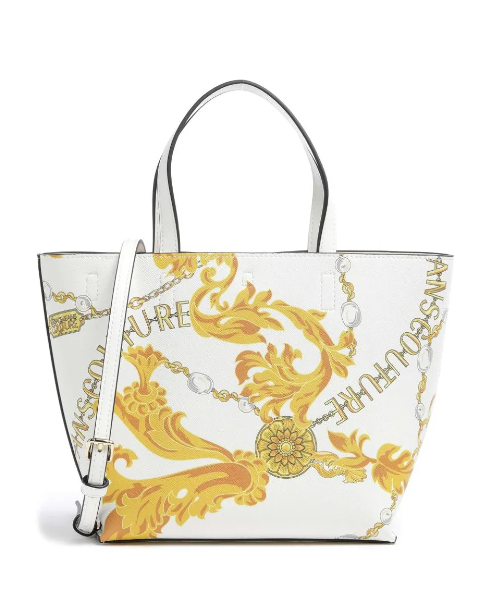 Reversible Shopper Handbag imitation leather white
