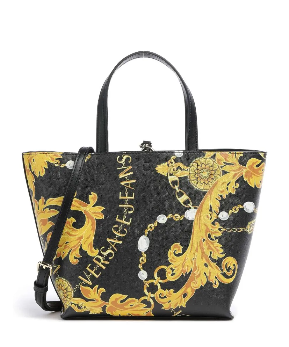 Reversible Shopper Handbag imitation leather black