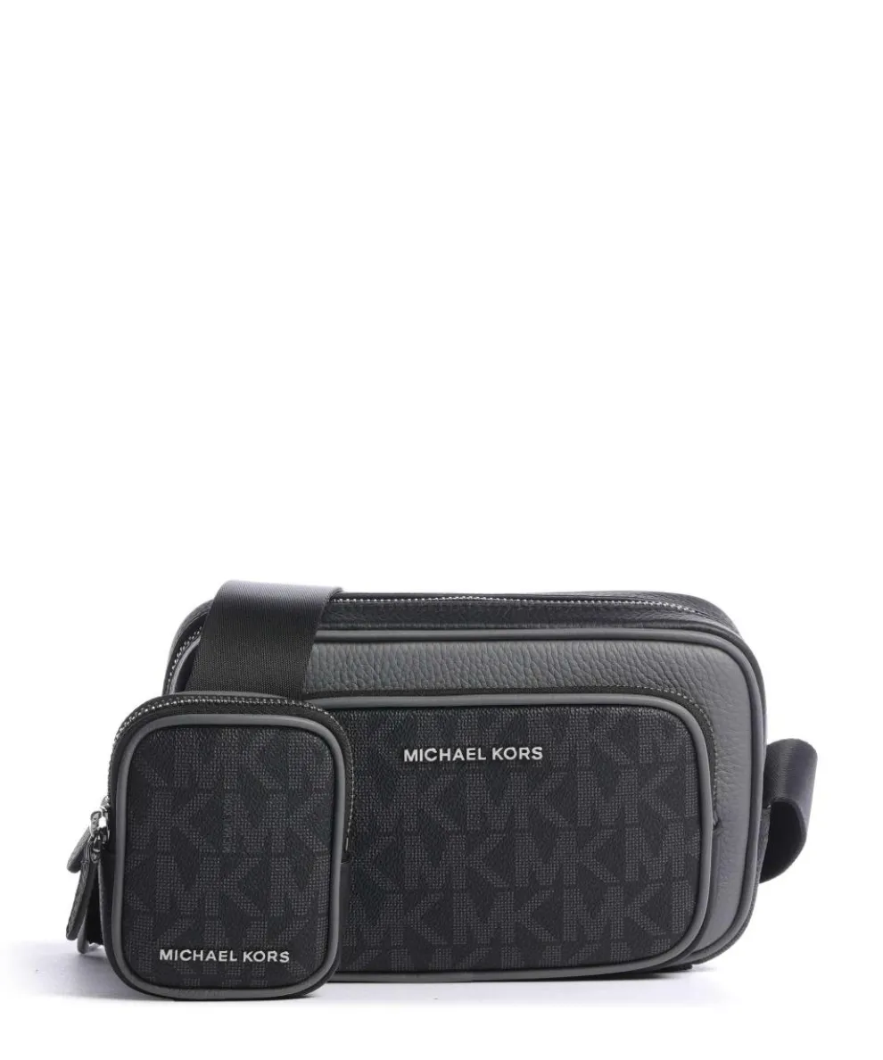 Hudson Crossbody bag canvas black/grey