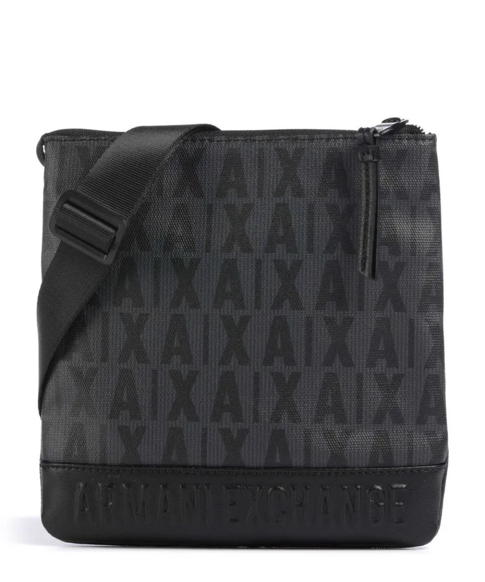 Crossbody bag cotton, polyurethane black