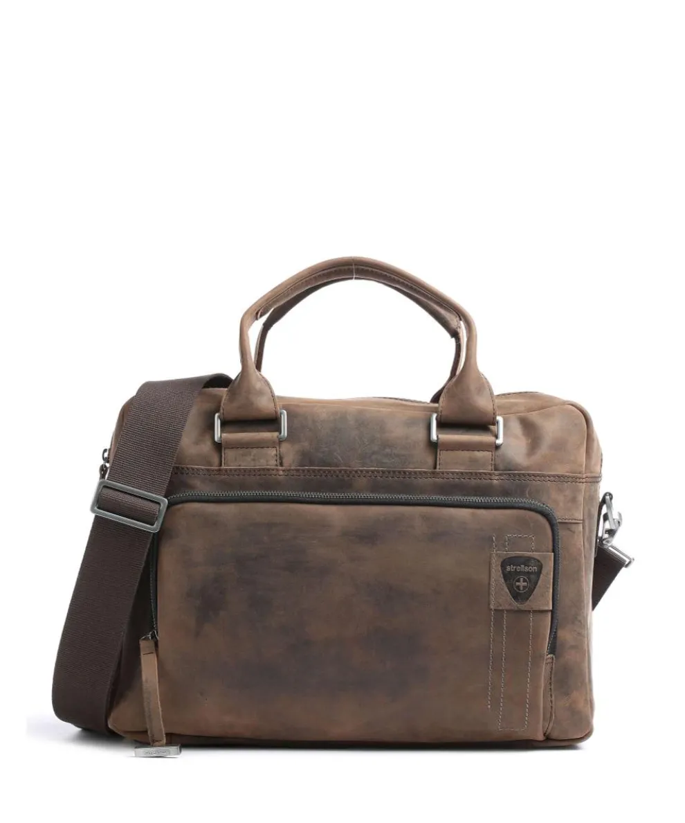 Richmond Briefcase 14″ leather dark brown