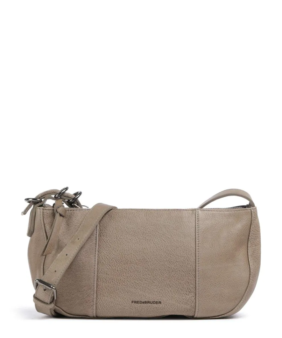 Ride Easy Shoulder bag grained leather taupe