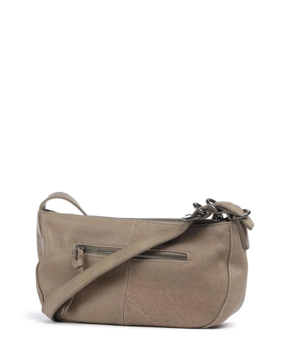 Ride Easy Shoulder bag grained leather taupe