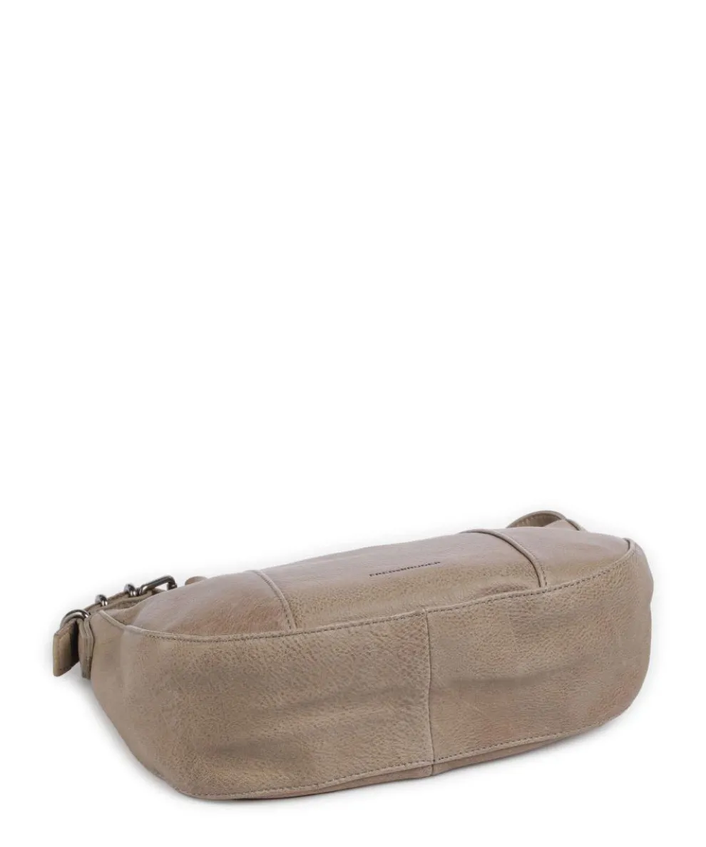 Ride Easy Shoulder bag grained leather taupe
