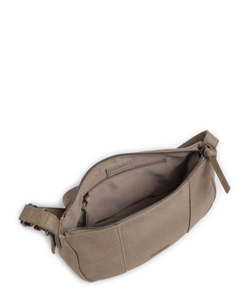 Ride Easy Shoulder bag grained leather taupe