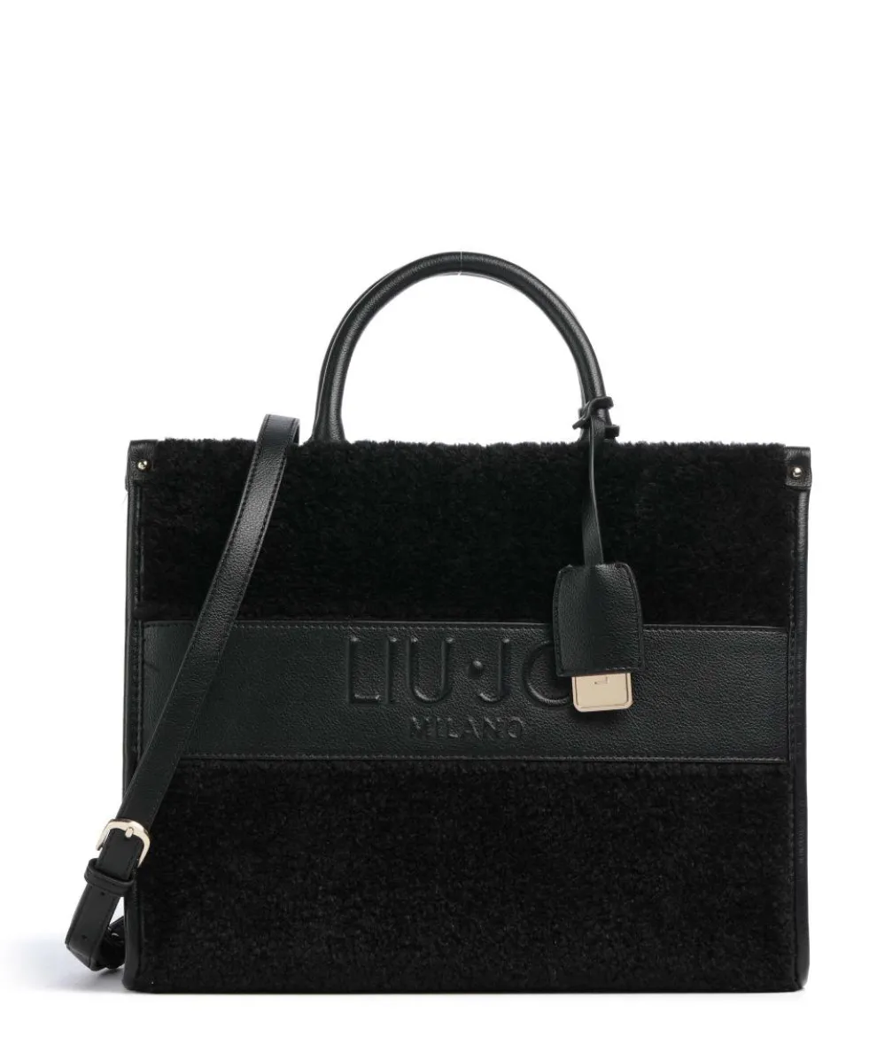 Ridhi M Handbag imitation leather, faux fur black
