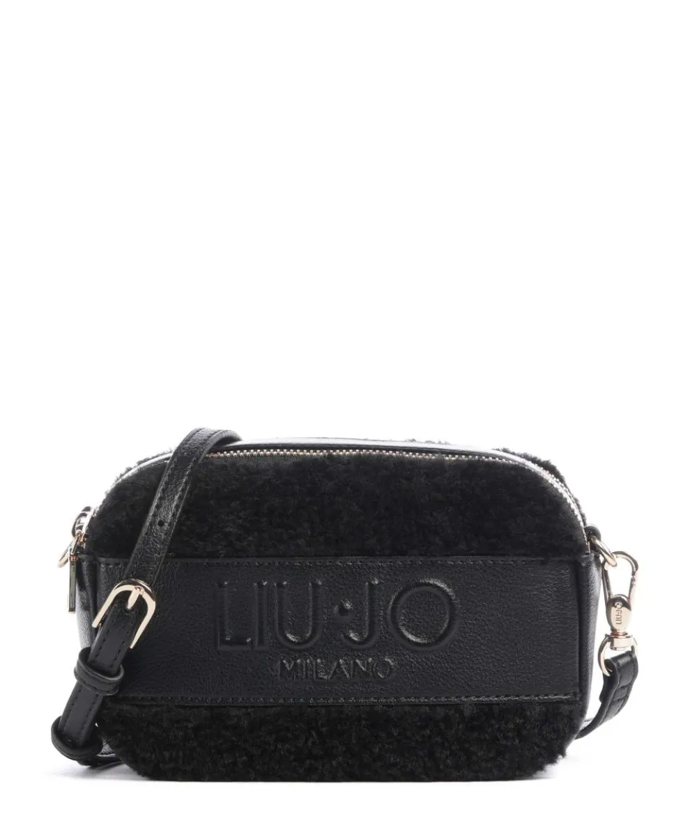 Ridhi S Crossbody bag imitation leather, faux fur black