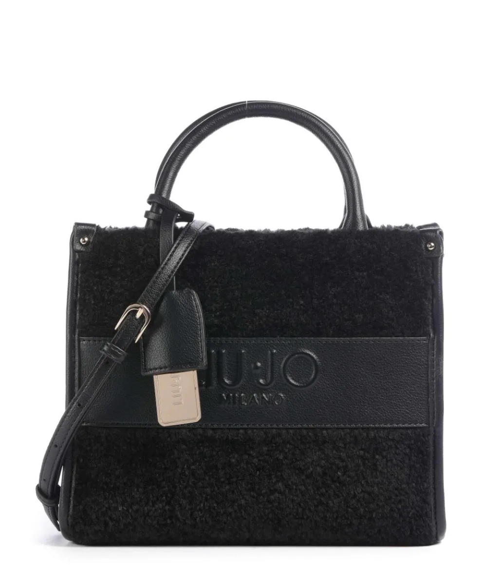 Ridhi S Handbag imitation leather, faux fur black