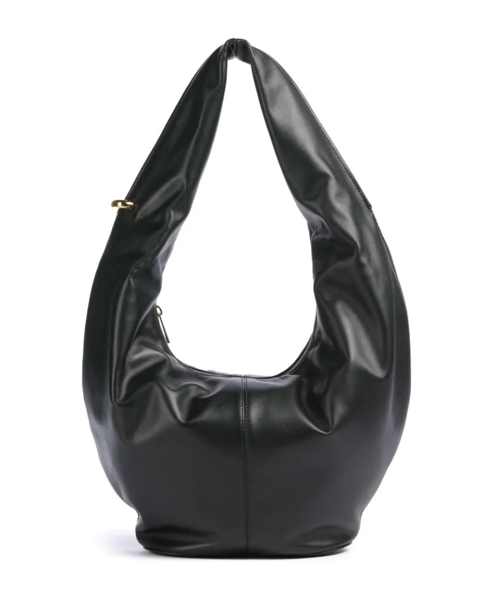 Ring S Hobo bag fine grain leather black