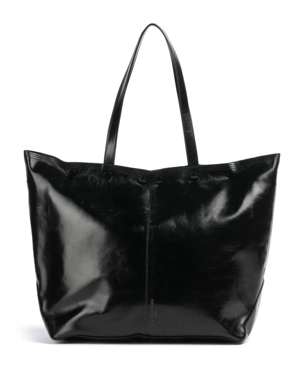 Rive Paper Touch Crinkle L Tote bag nappa calfskin black