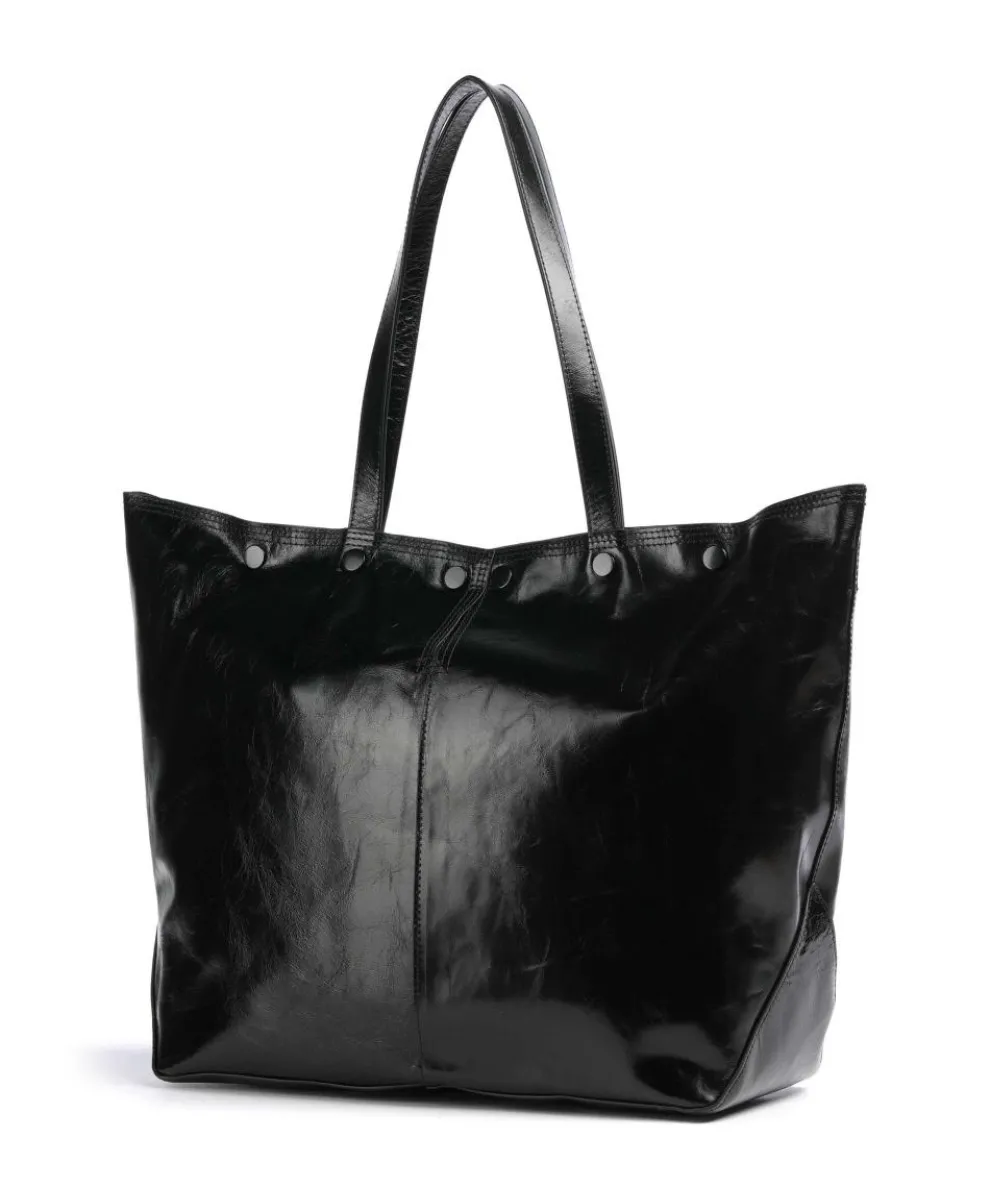Rive Paper Touch Crinkle L Tote bag nappa calfskin black