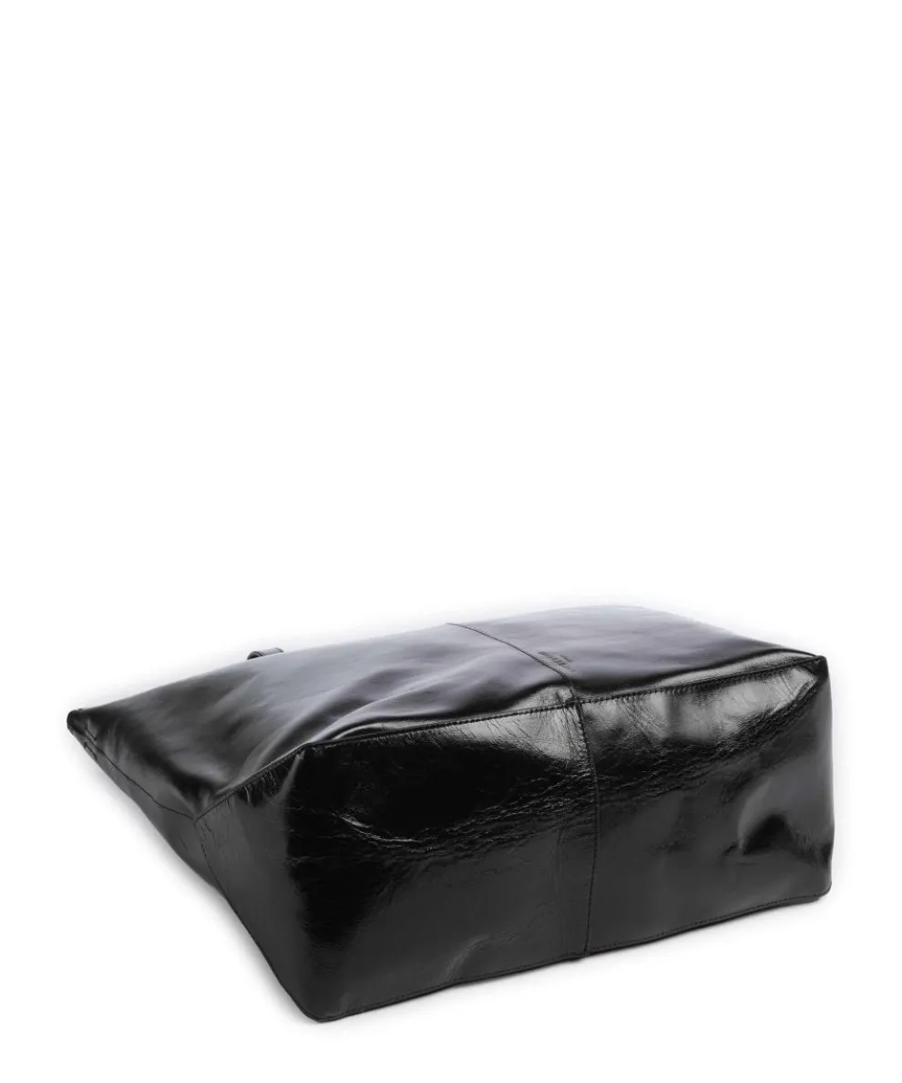Rive Paper Touch Crinkle L Tote bag nappa calfskin black