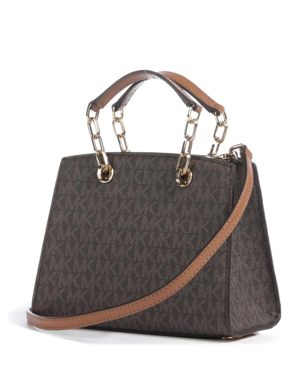 Cynthia Crossbody bag canvas dark brown