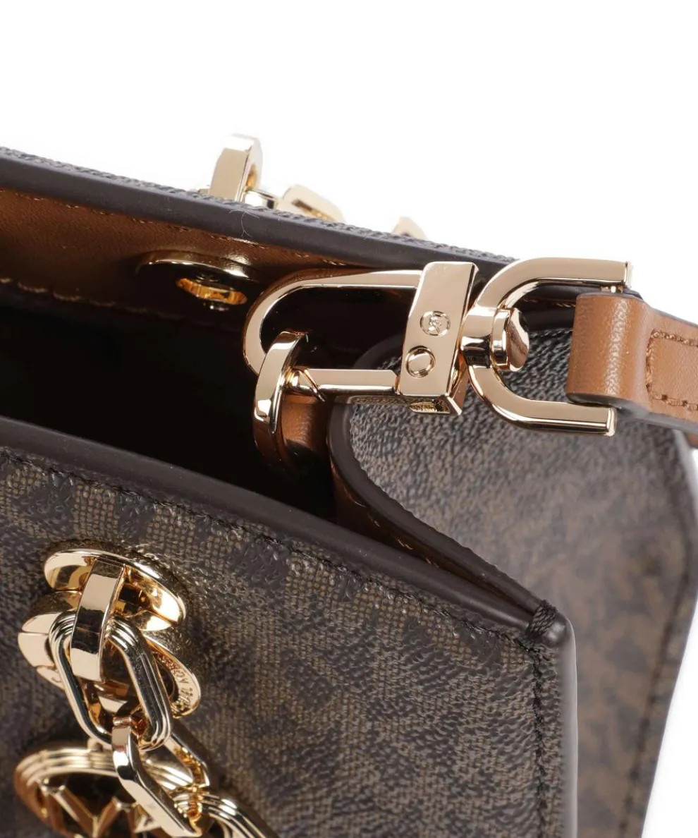 Cynthia Crossbody bag canvas dark brown