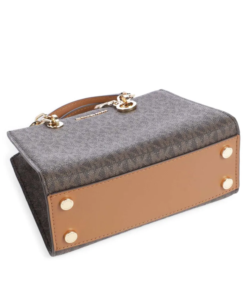 Cynthia Crossbody bag canvas dark brown