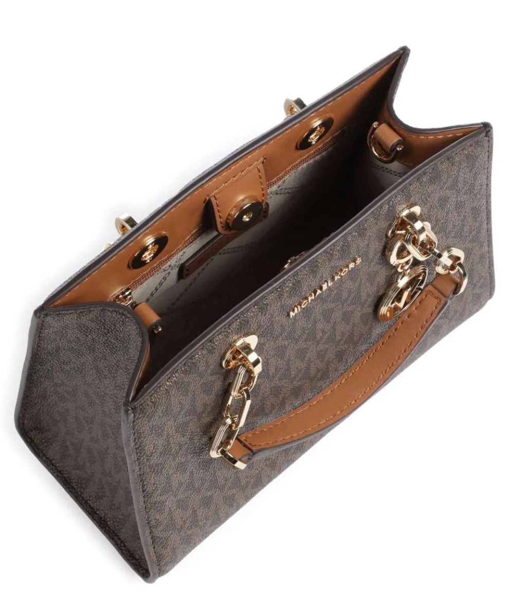 Cynthia Crossbody bag canvas dark brown