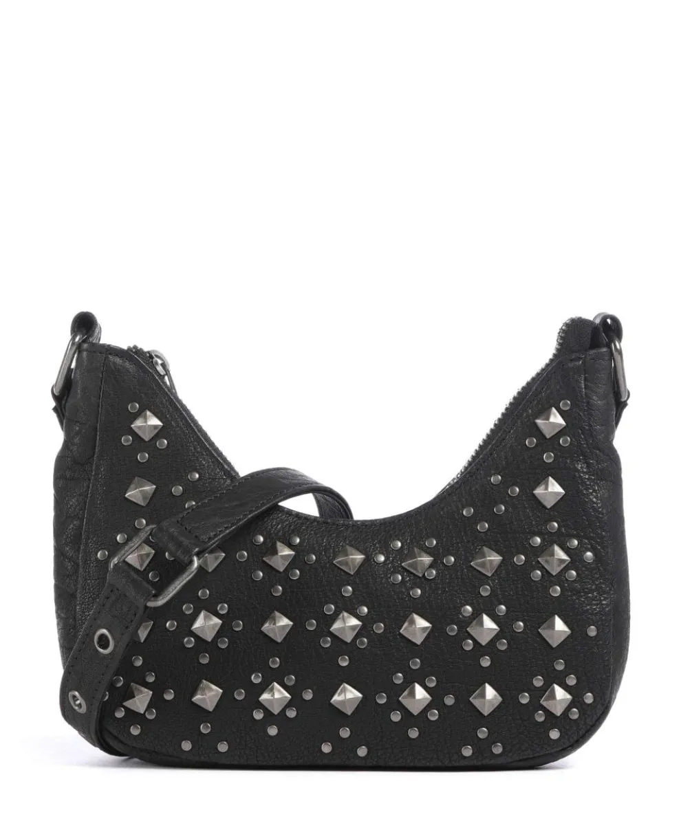 Rock Palma Crossbody bag grained leather black