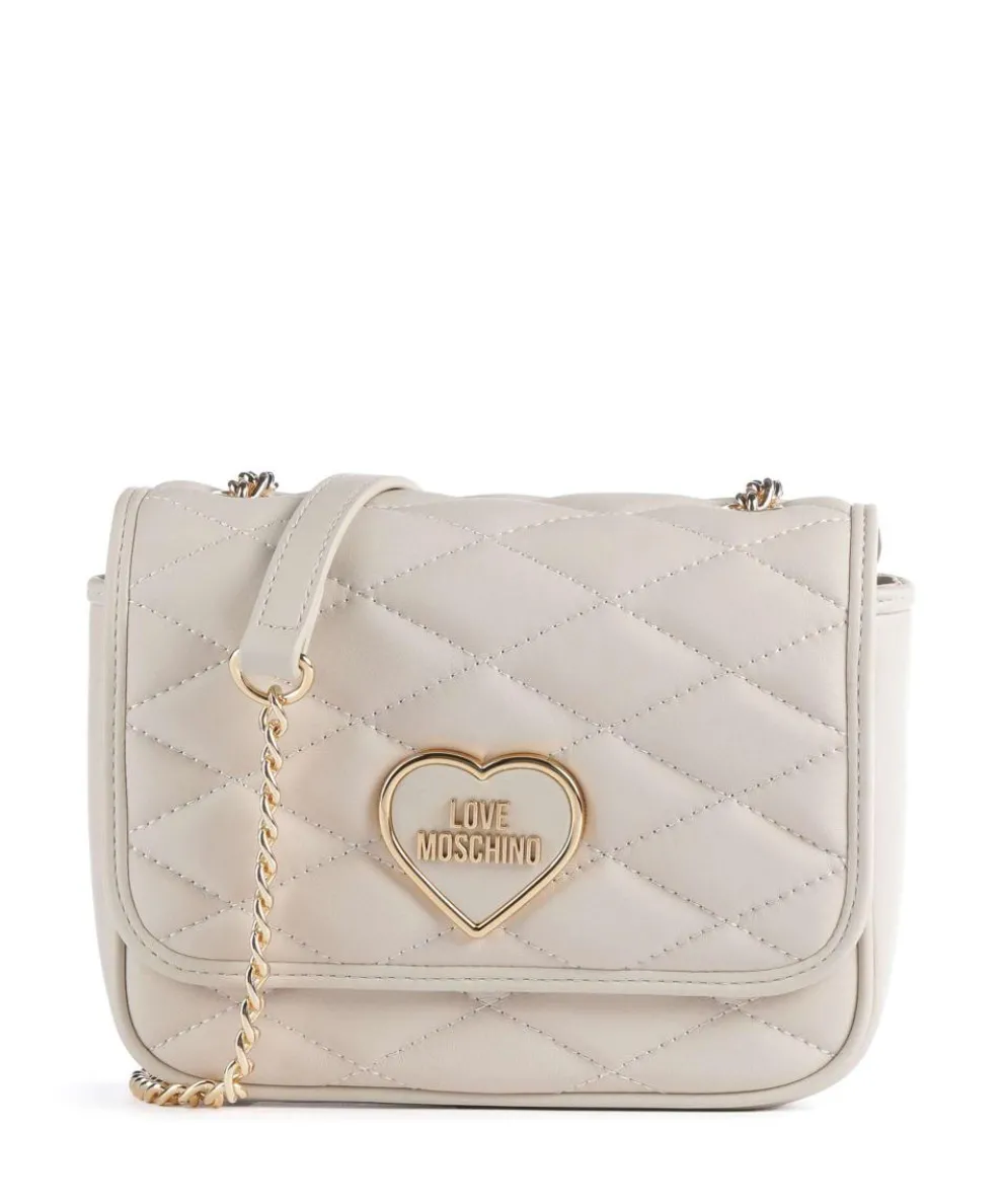 Romantic Crossbody bag imitation leather beige