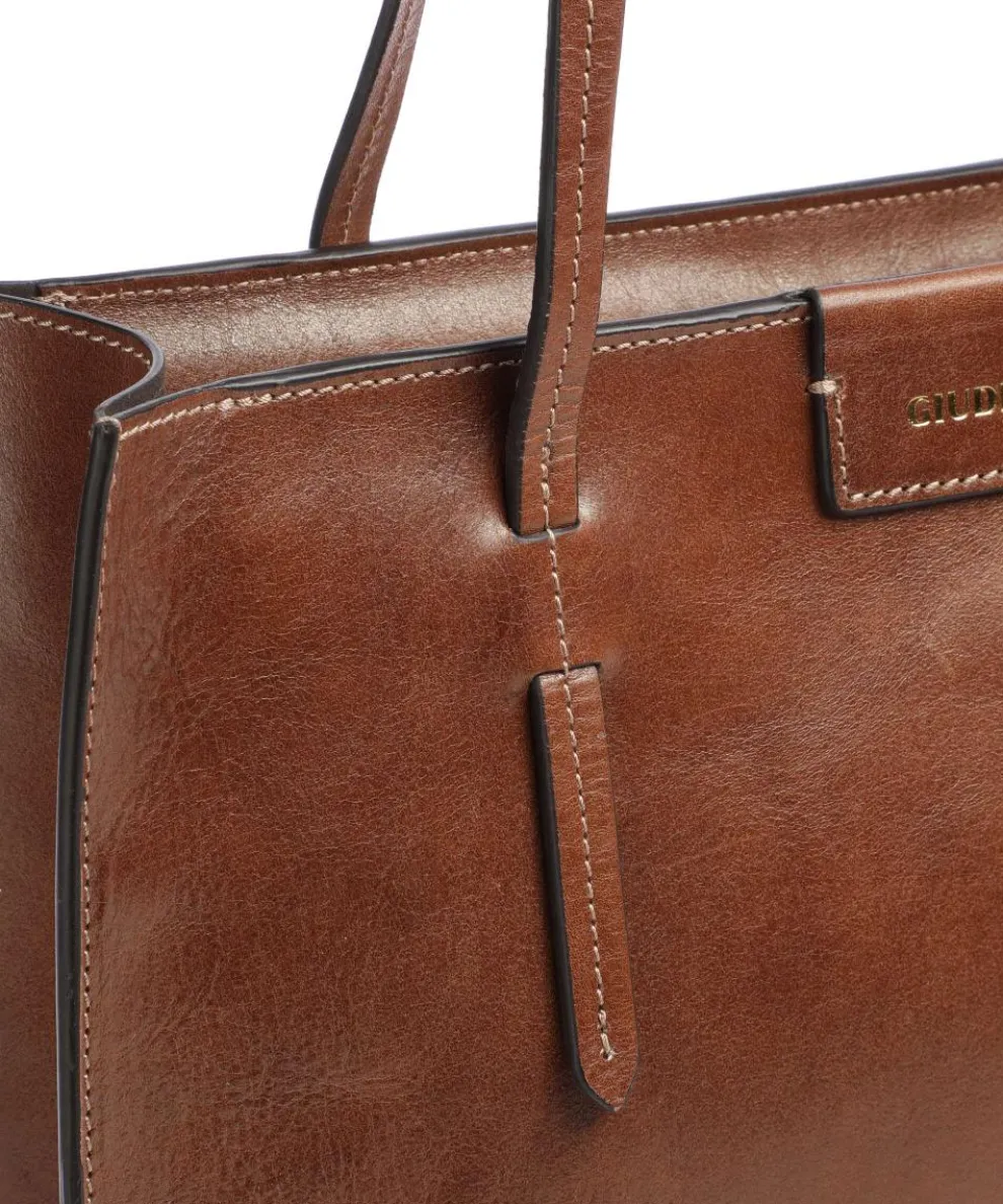 Romina Tote bag fine grain cow leather brown