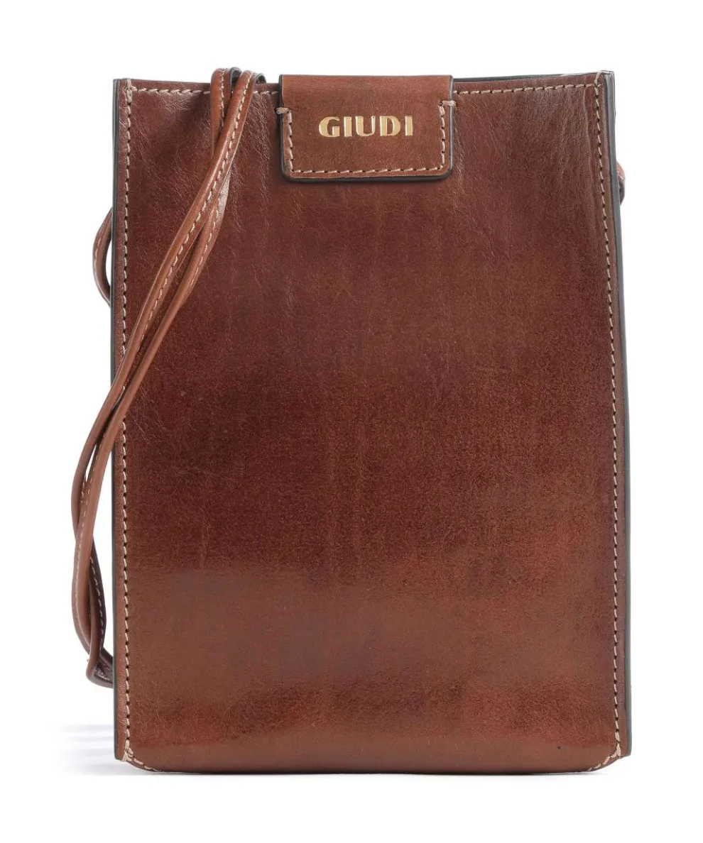 Romina Tracollina Crossbody bag fine grain cow leather brown