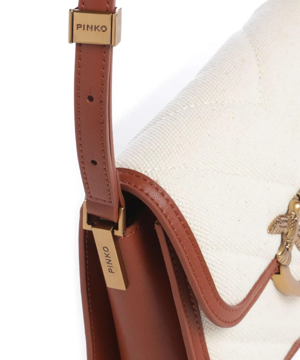 Love Box Mini Crossbody bag canvas beige/brown