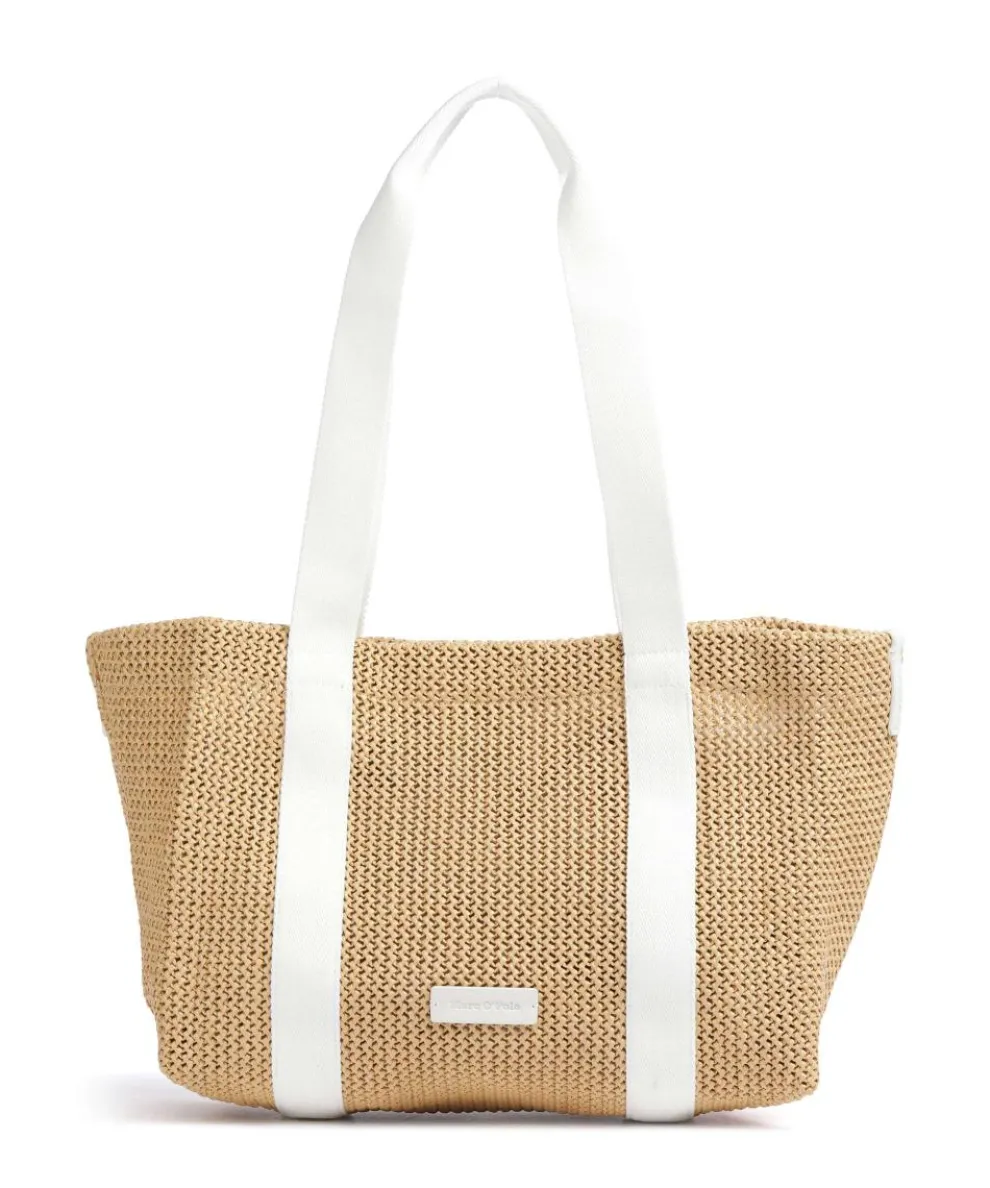 Runja Tote bag polypropylene beige/white