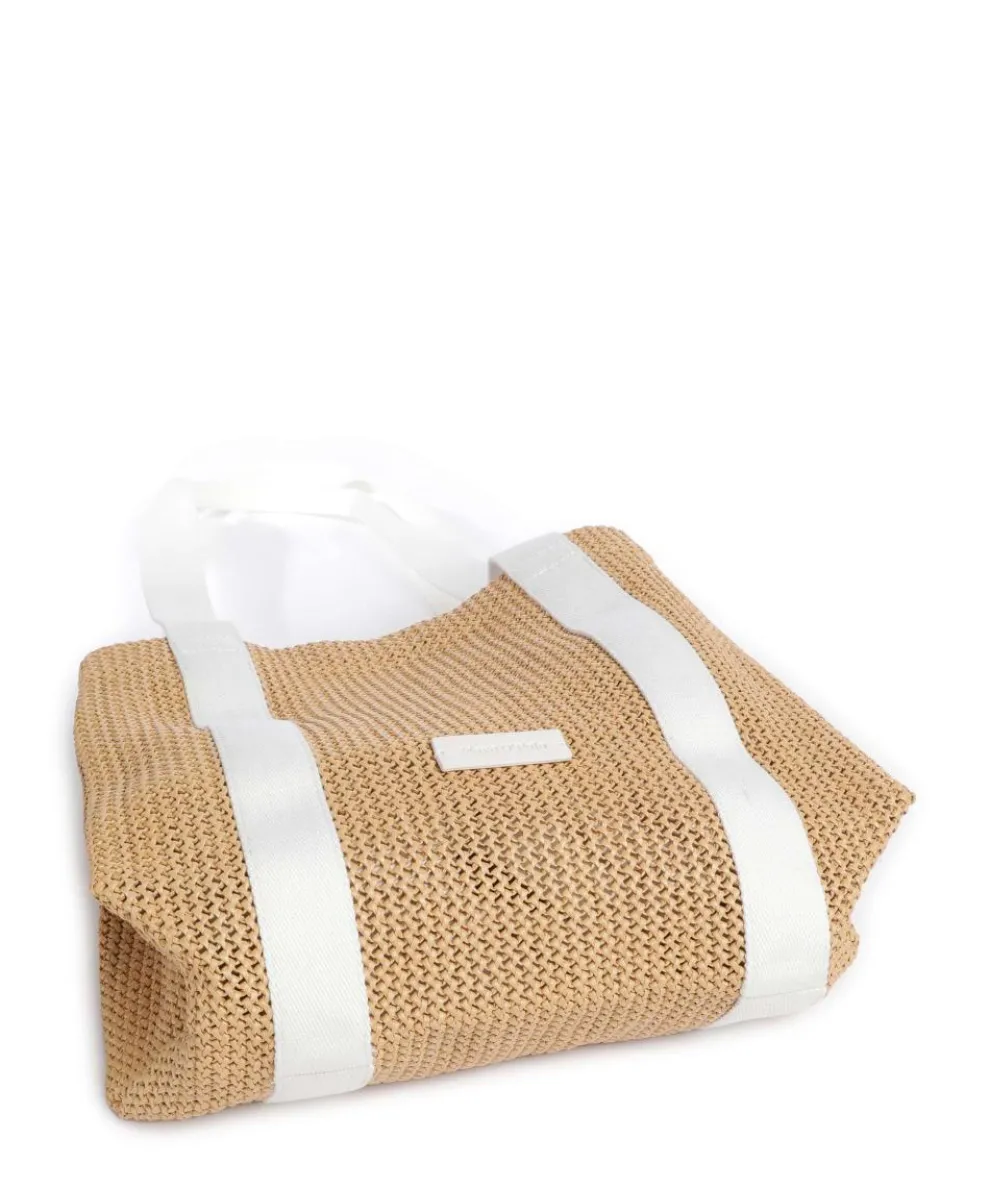 Runja Tote bag polypropylene beige/white