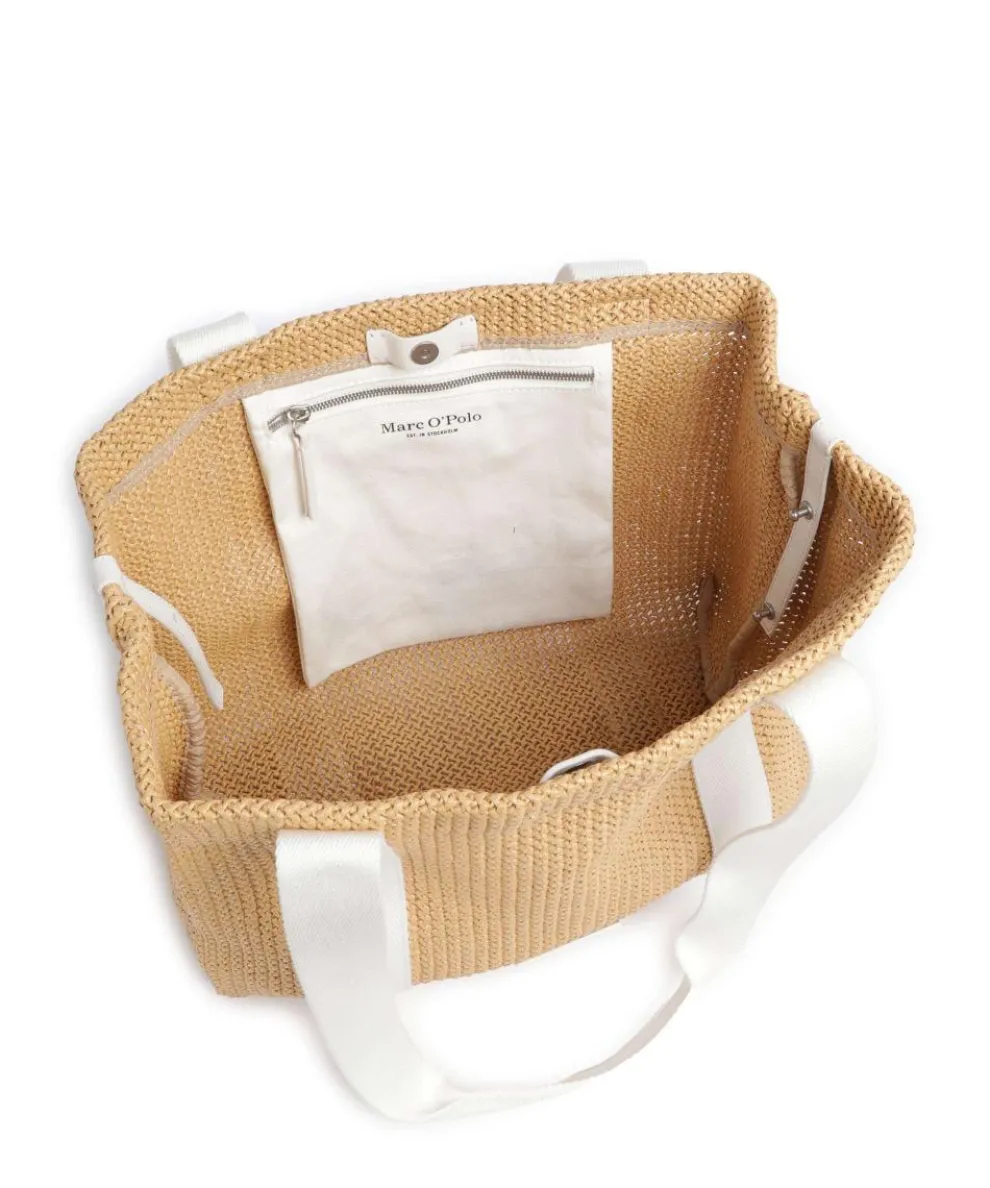 Runja Tote bag polypropylene beige/white