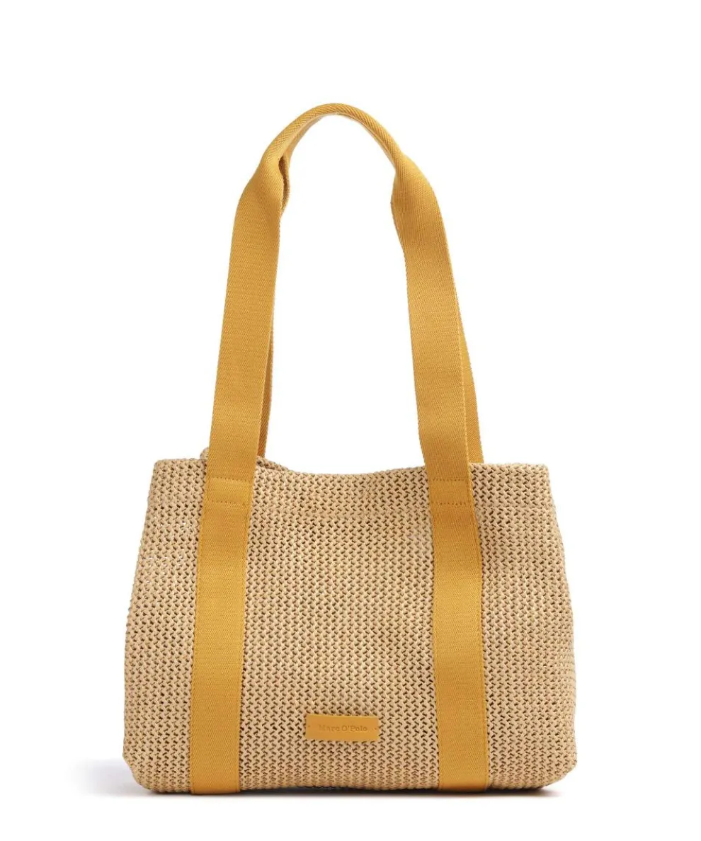 Runja Tote bag polypropylene beige/yellow