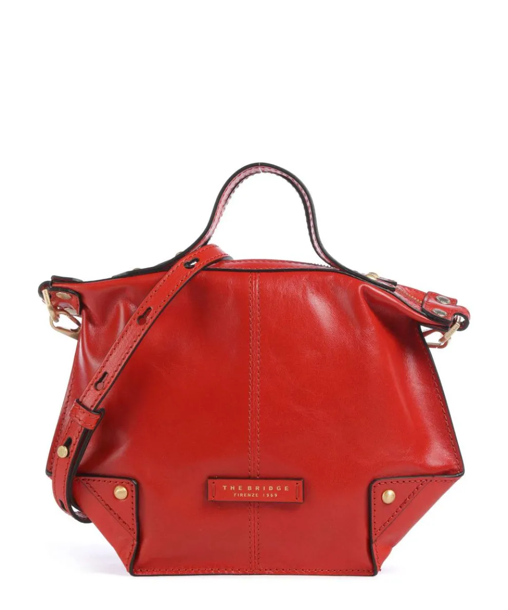 Unica Crossbody bag fine grain cow leather light red