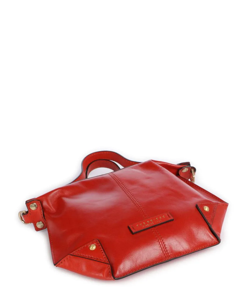 Unica Crossbody bag fine grain cow leather light red