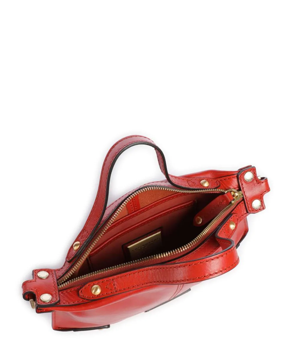 Unica Crossbody bag fine grain cow leather light red