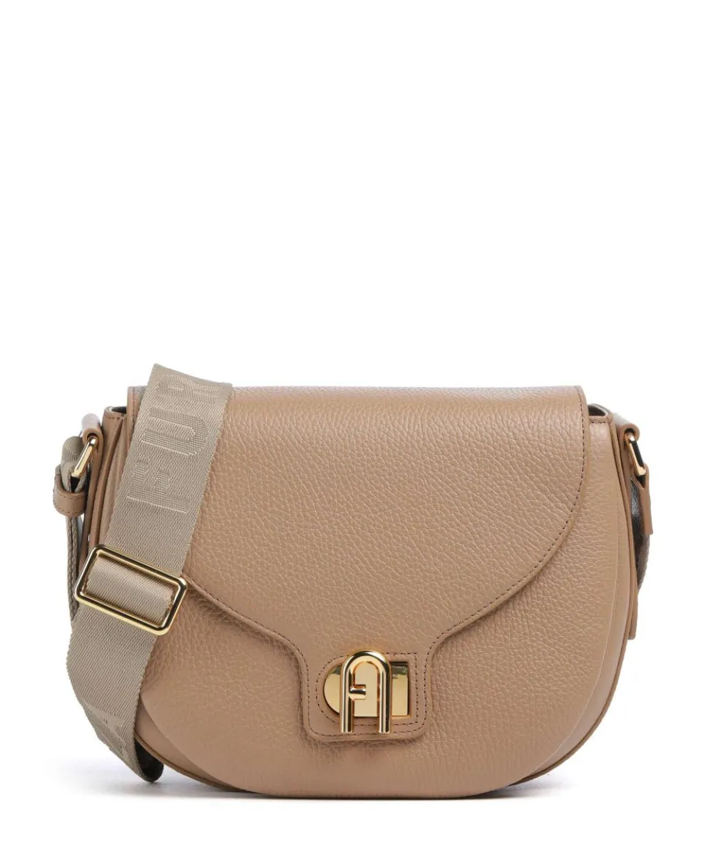 Lotus S Crossbody bag grained leather light brown