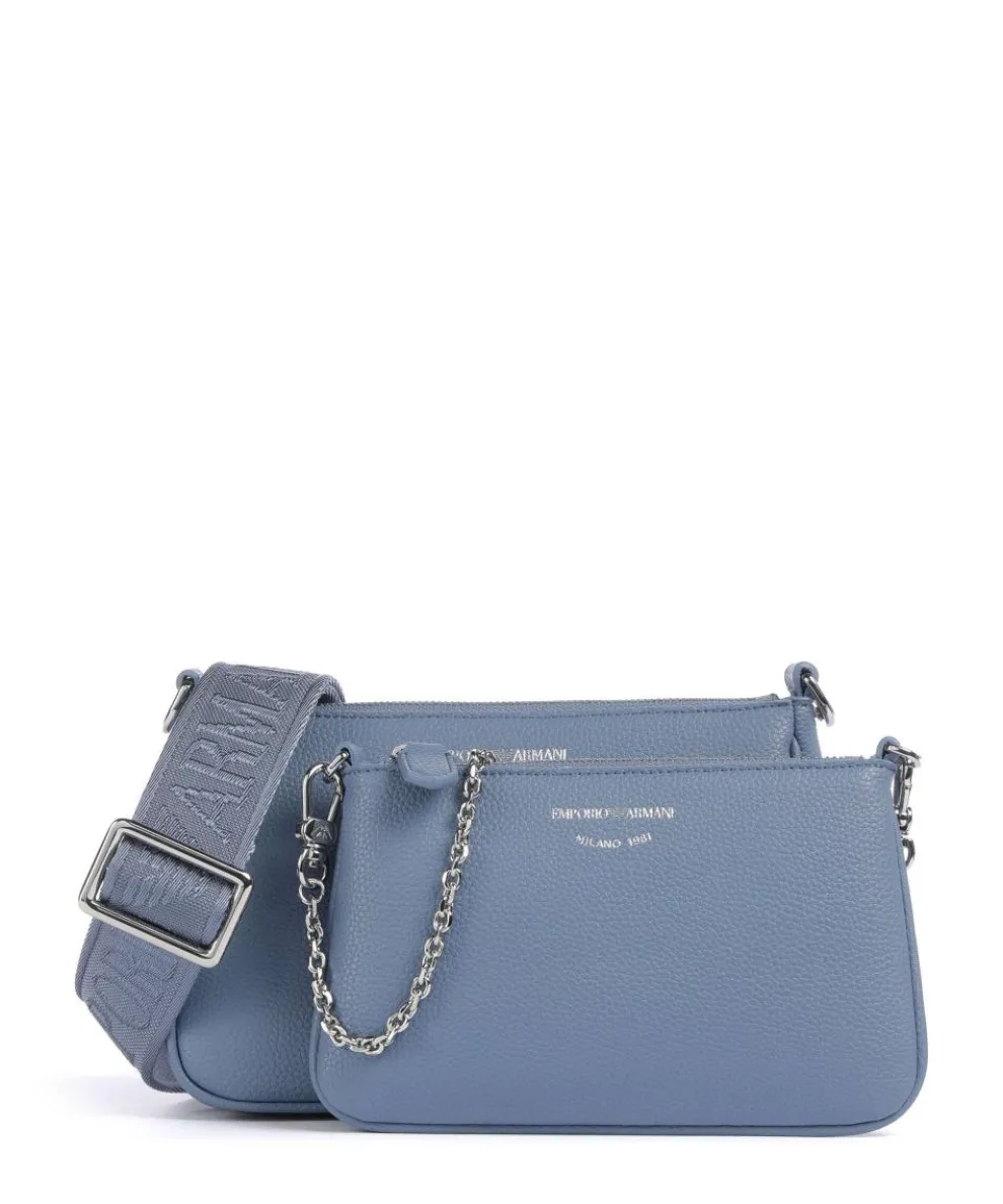 Dea Shoulder bag imitation leather blue-grey