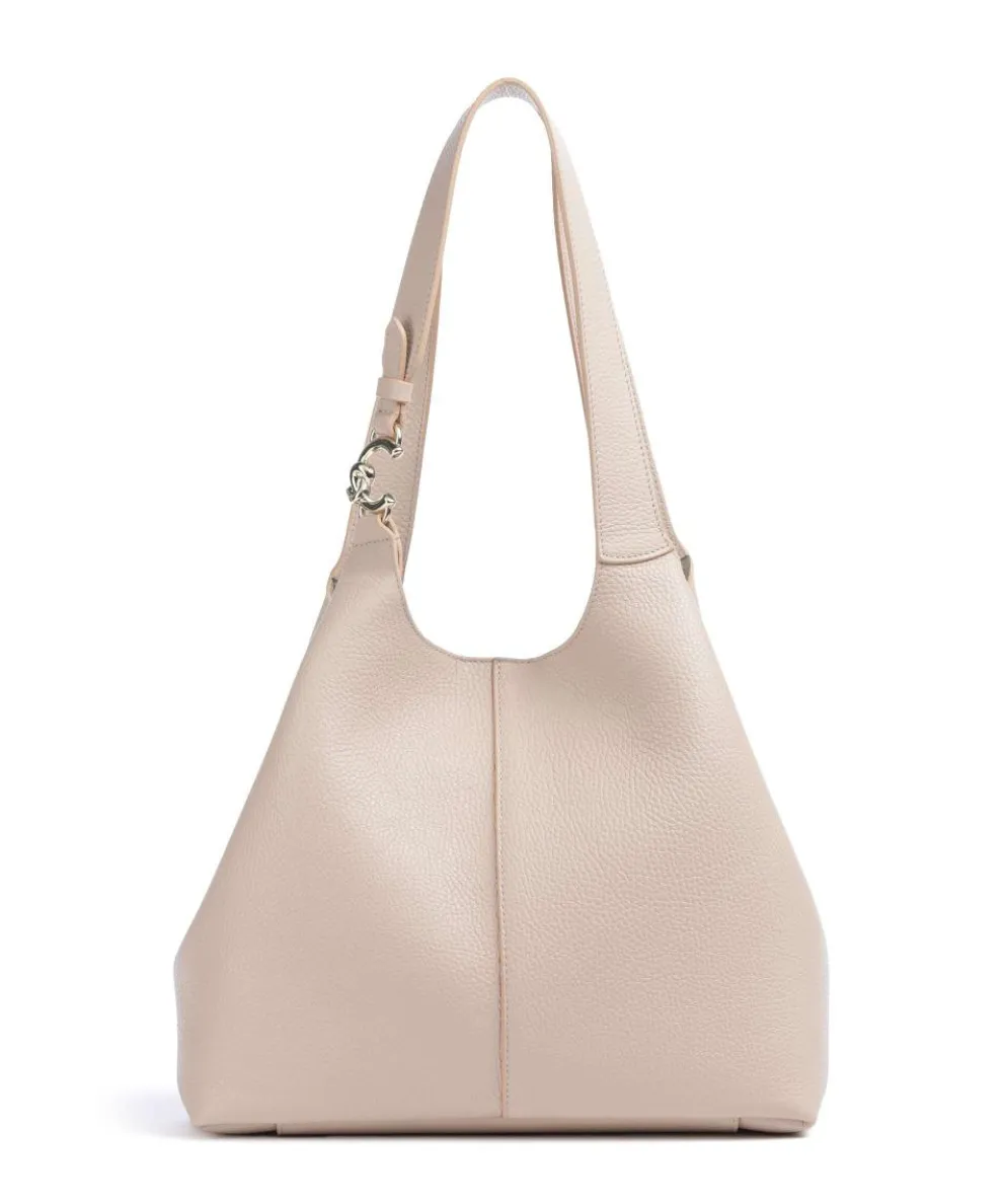 C-Easy Hobo bag grained cow leather beige