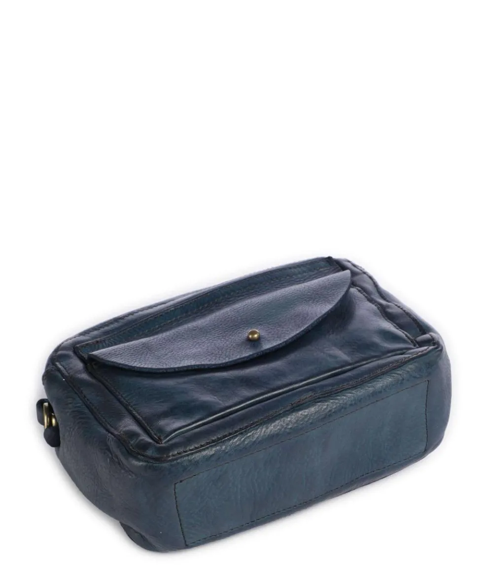 Shoulder bag cow leather petrol