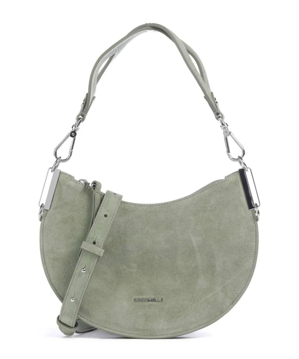 Sunup Suede Shoulder bag brushed cow leather greygreen