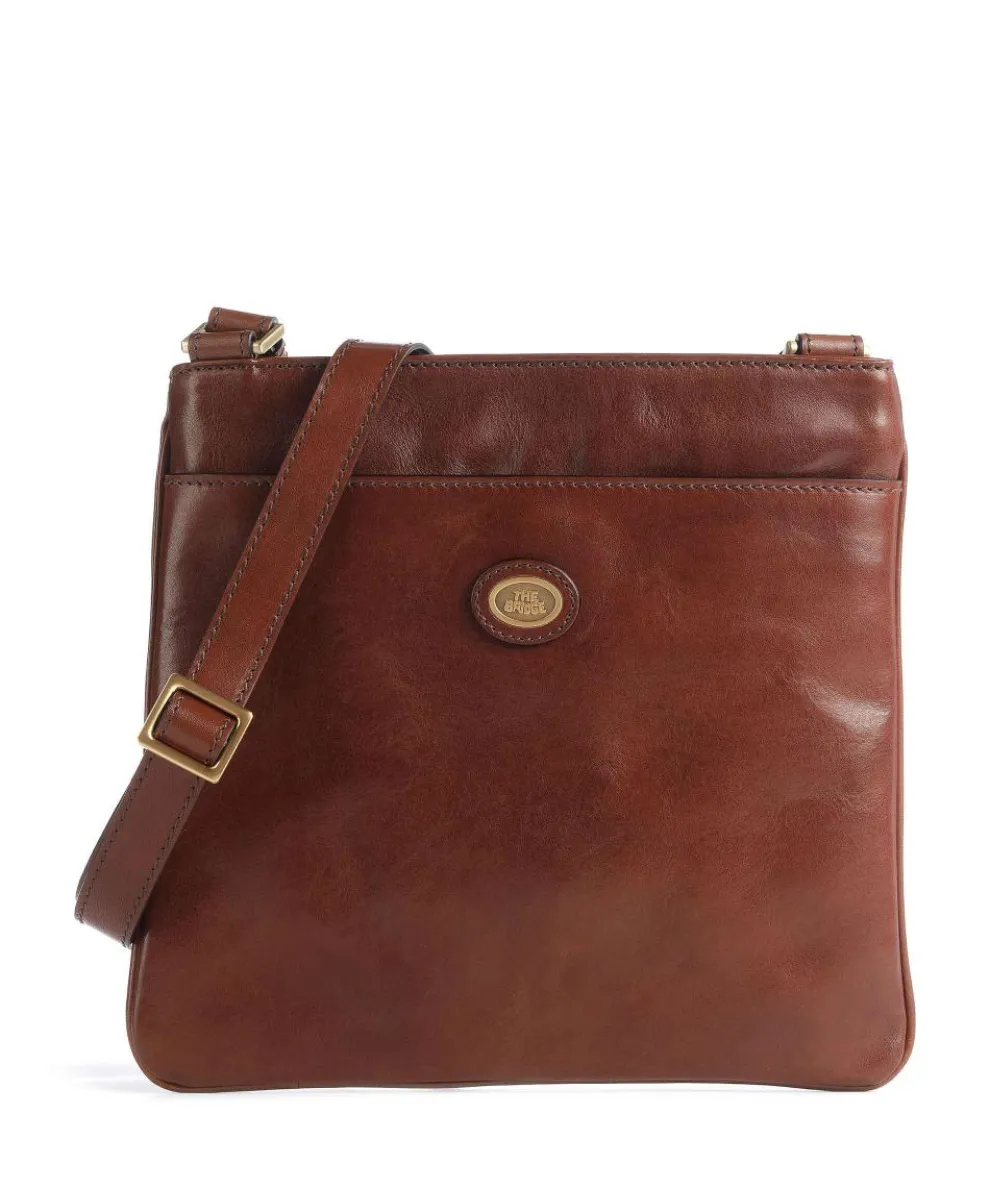 Story Uomo Shoulder bag pull-up cow leather brown